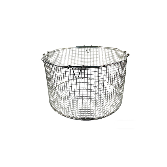 圆形带把手封底不锈钢清洗筐